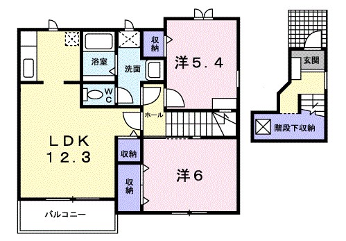 サニーレジデンスⅡ 201号室 間取り