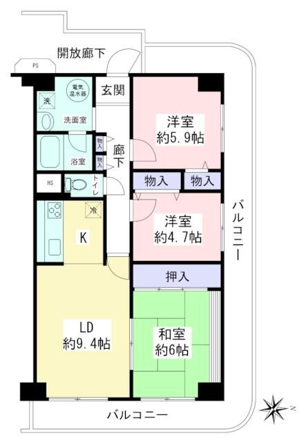 ユニハイム本厚木 間取り