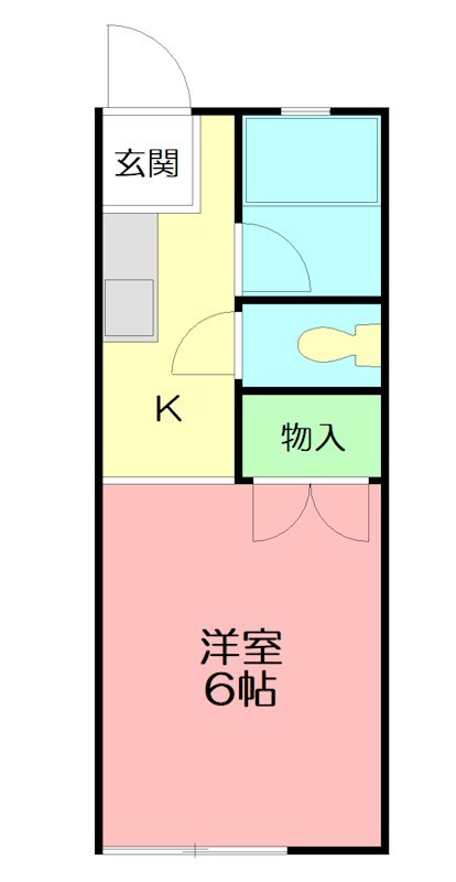 コーポPB7 105号室 間取り