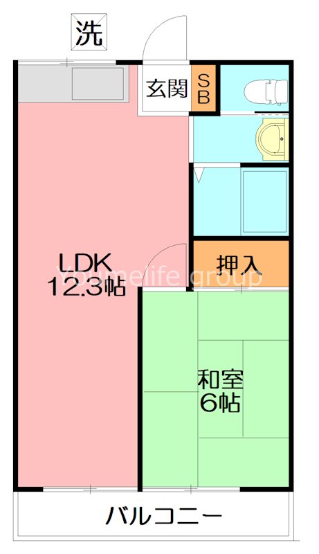 ハイツマルイチ 202号室 間取り