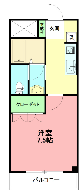 CASA　VERDE（カサベルデ） 103号室 間取り