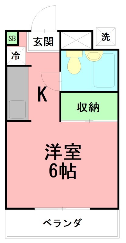泉コート  201号室 間取り