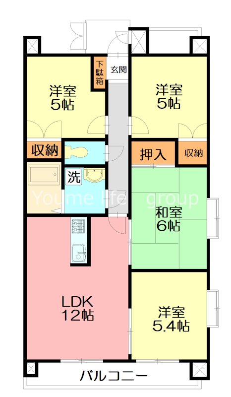 デネブ・スワン 201号室 間取り