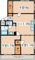 フォンテーヌ栢山 間取り