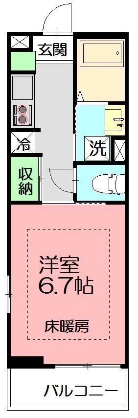 リブリ・鵠沼海岸 101号室 間取り