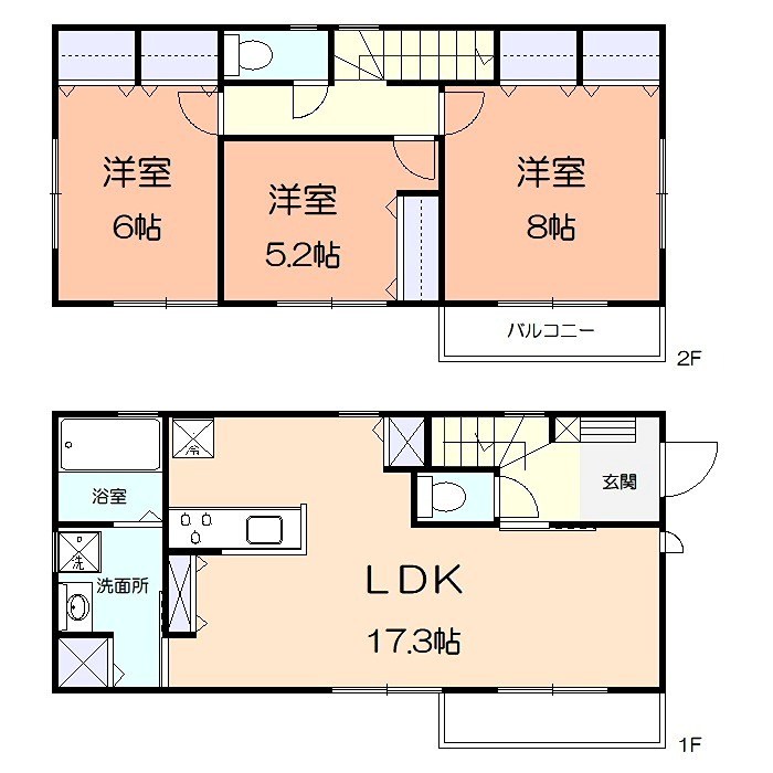 ラヴィアンローズⅡ 間取り