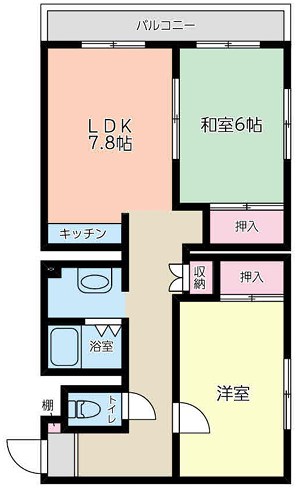 西真土ＳＡＧＡＭＩＮＯ 403号室 間取り