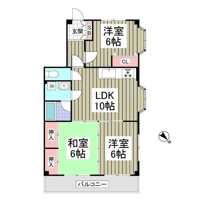 マリエンベルグ 201号室 間取り