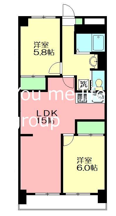 ウィン湘南 104号室 間取り