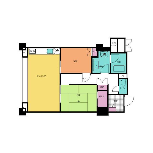 フジタ箱根第８マンション 201号室 間取り