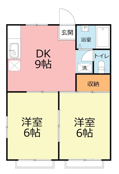 シーサイドアネックス 2C号室 間取り