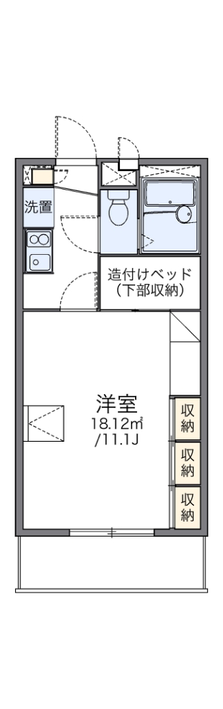 レオパレス湘南Ａ 203号室 間取り
