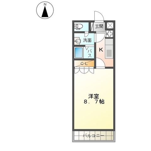 ベルガーデン 0102号室 間取り
