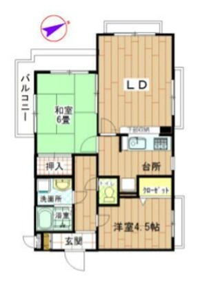 アンビエンテ湯河原 2F号室 間取り
