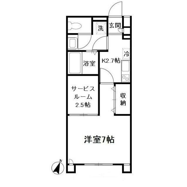 ウィスタリア・エマ 103号室 間取り