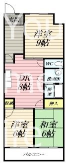 アメニティ市川 303号室 間取り