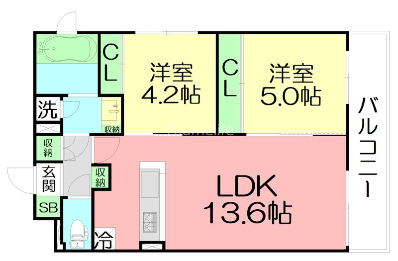 （仮称）藤沢市辻堂神台２丁目計画  201号室 間取り