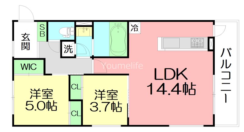 （仮称）藤沢市辻堂神台２丁目計画  203号室 間取り