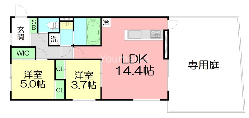 ソテツノイエ 103号室 間取り