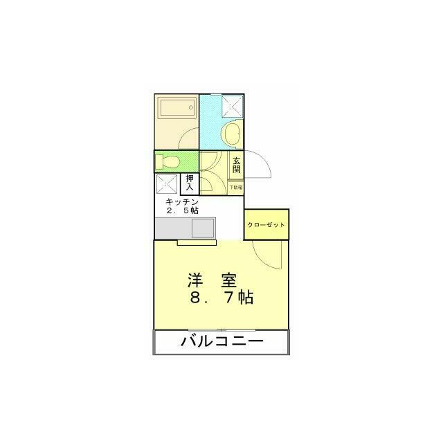 リヴィエール 202号室 間取り