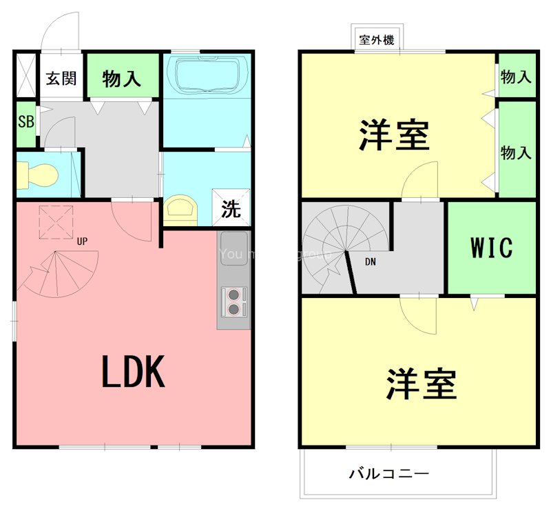 コート法泉 101号室 間取り