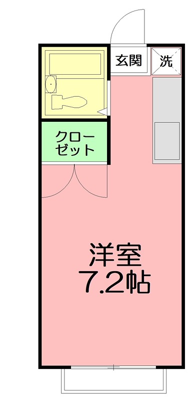 ヤマト南矢名ハウス B206号室 間取り