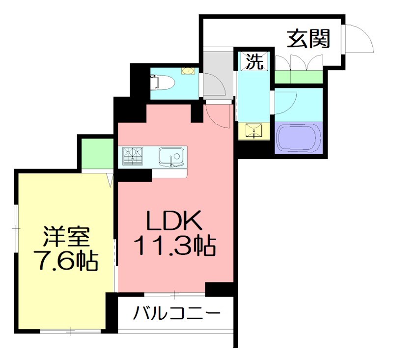 リブラノ 00202号室 間取り
