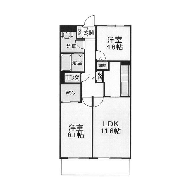 エクセレント和泉 206号室 間取り