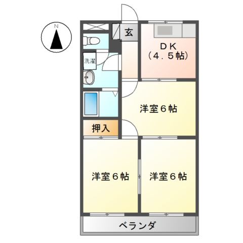 ロイヤルメゾン高森 間取り