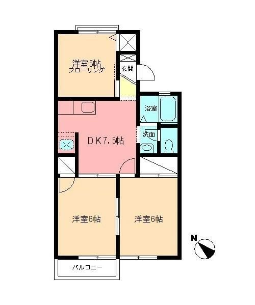 サンハイツ・ジュン 202号室 間取り
