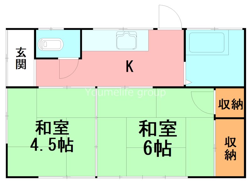 頼住貸家２号棟 間取り