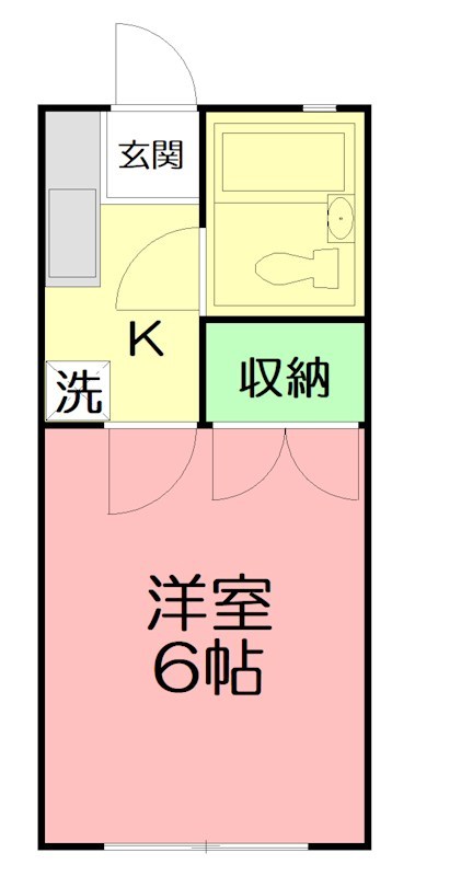 ラッキーハイツ 102号室 間取り
