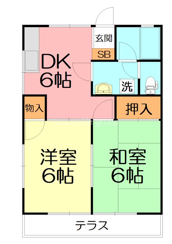 メゾン片倉 102号室 間取り