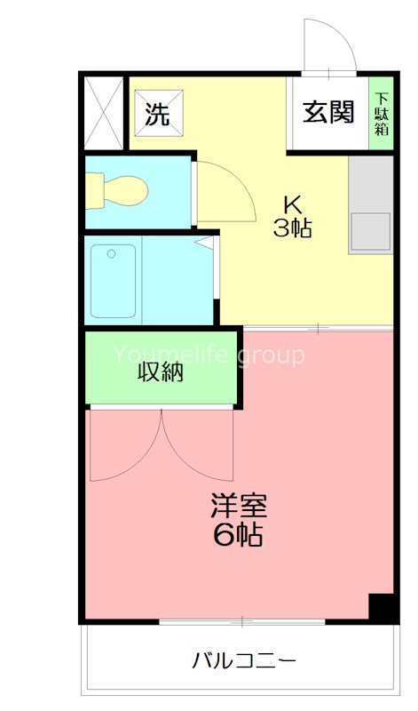 コーシュービル88 208号室 間取り