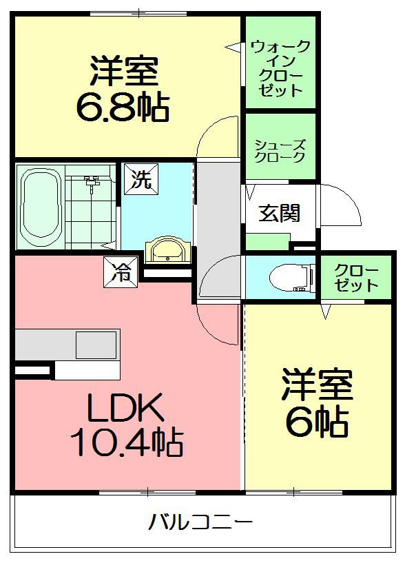 サンティエ 202号室 間取り