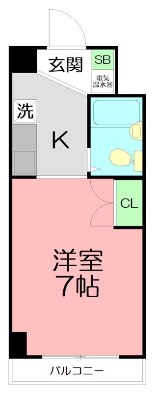 210号室 間取り