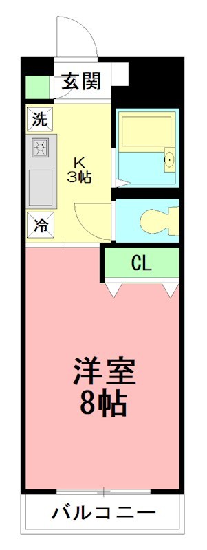 フィールド・ムーン 104号室 間取り