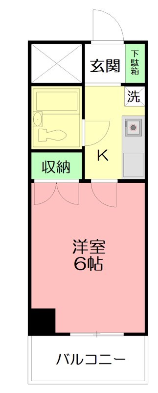ピースフルハウス 109号室 間取り