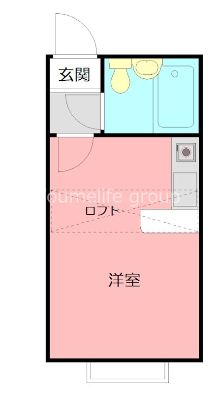 ベルピア平塚第11 201号室 間取り