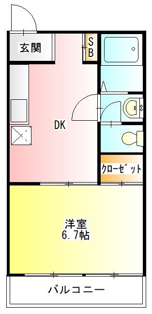 セイワハイツ 202号室 間取り