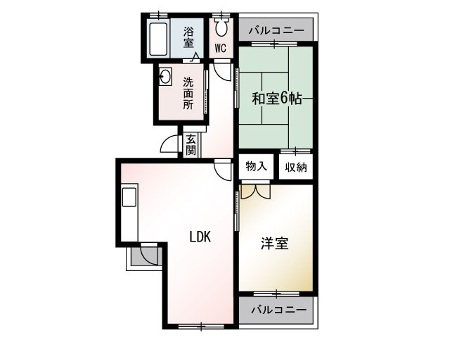 レジデンス欅 403号室 間取り