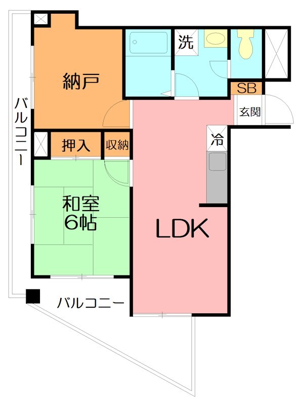ホワイトハイツ 202号室 間取り