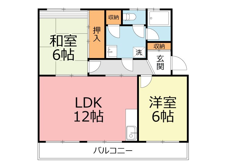 ハイツ中山 204号室 間取り