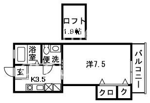 エトピリカ湘南 202号室 間取り
