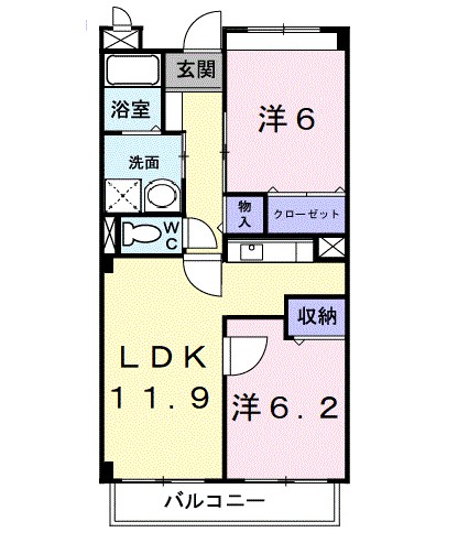 フォレスト湘南 302号室 間取り