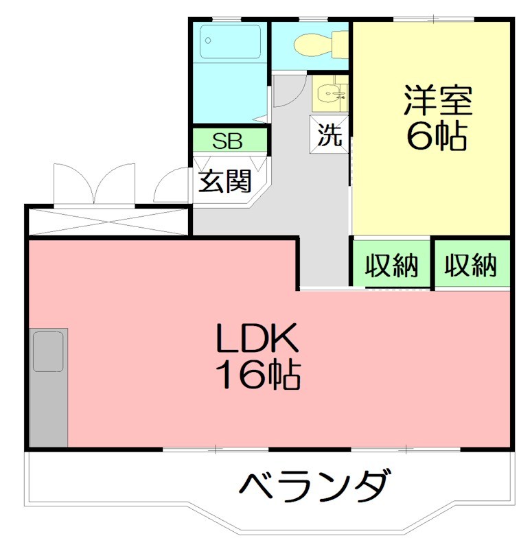 ソフィア市川 202号室 間取り