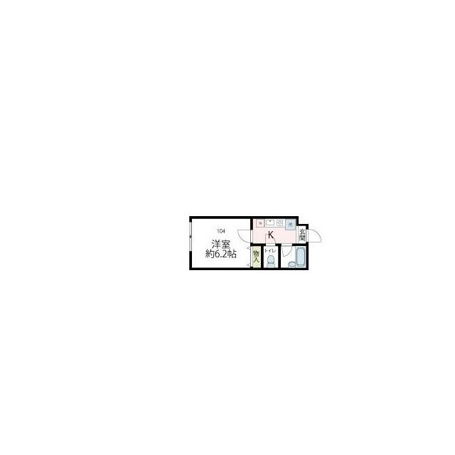 Ｖｉｌｌａ　５１０　Ｎｏ．５ A204号室 間取り