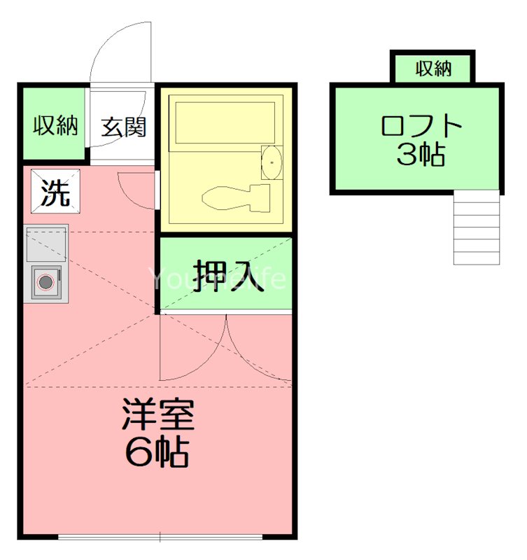 ハウズライフ本厚木田園館 102号室 間取り