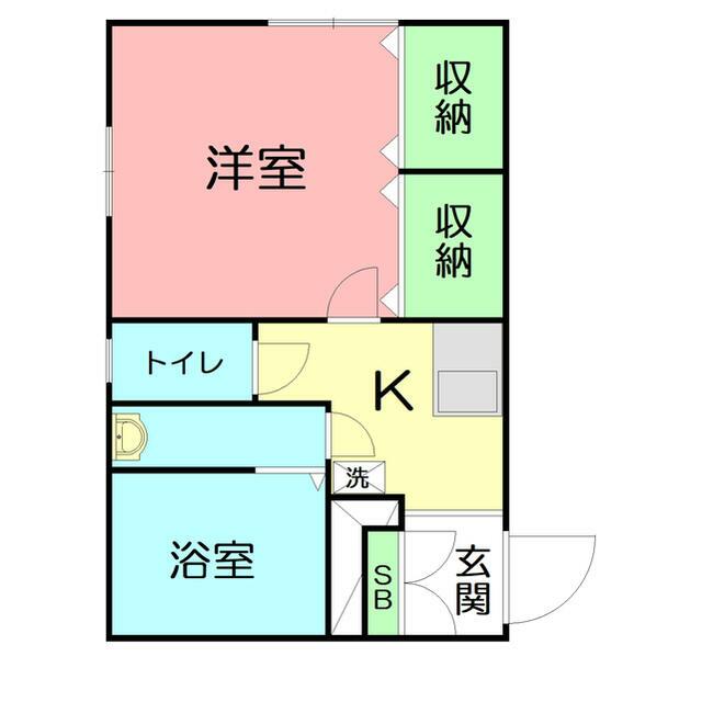 ハイツ高松 201号室 間取り