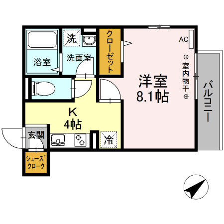 Lemon sunset 湘南 201号室 間取り